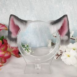 Gray Kitten Ears Headband Neko Ears Cosplay