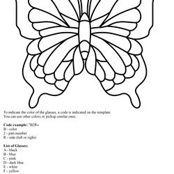 Digital Butterfly  pattern  PDF | stained glass Butterfly template | digital Butterfly template