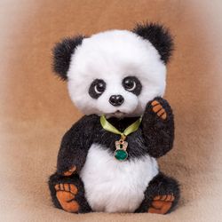 OOAK jointed Teddy Bear Panda by Yumi Camui