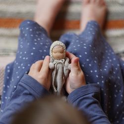 Small Waldorf doll, Pocket doll, Handmade doll