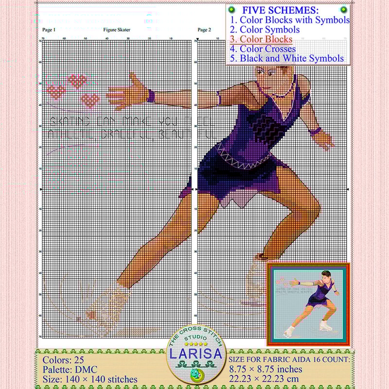Winter sport Cross Stitch Pattern