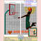 Basketball sports cross stitch pattern
