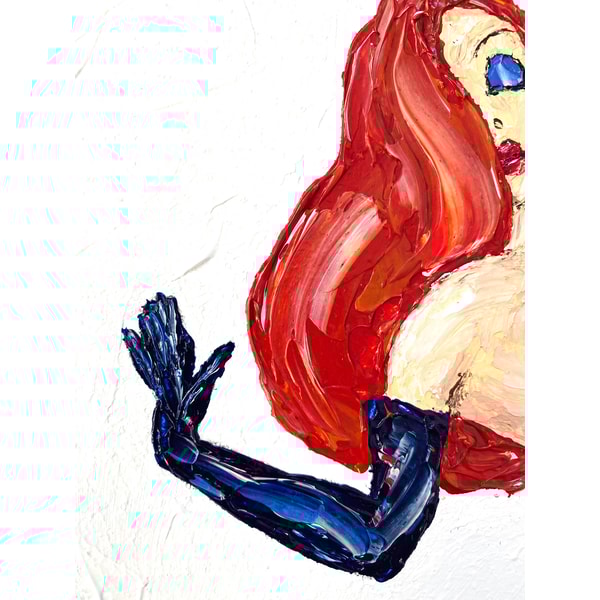 Jessica Rabbit Wall Art / Jessica Rabbit Painting / Who Fram | Inspire ...