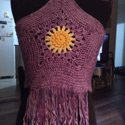 buttoned back halter