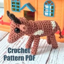 Crochet Pattern Goby mini. PDF file. 5cm/2in