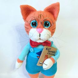 Crochet cat pattern  Amigurumi kitty pattern PDF in English  Crochet cat toy