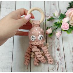 baby rattle,rattle jellyfish,rattle octopus,octopus toy,rattle baby