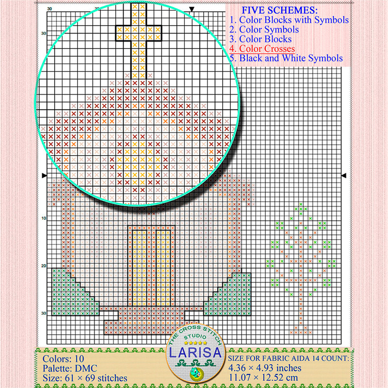Basilica cross stitch pattern