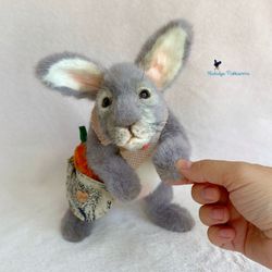 Custom order bunny and carrot handmade