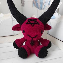 Big crochet  baphomet toy