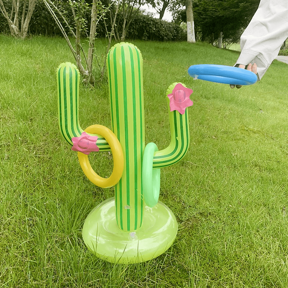 Inflatable Cactus Swimming Pool Ring Toss Game 3