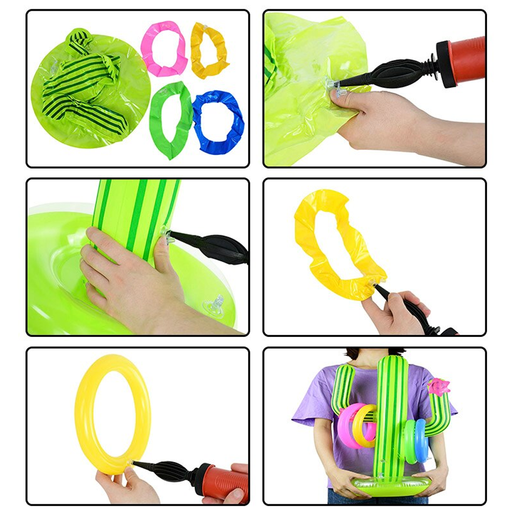 Inflatable Cactus Swimming Pool Ring Toss Game 5