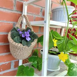 minimalist plant hanger wall hanging storage cozy home gift cottagecore room decor flower's planter eco-friendly gift