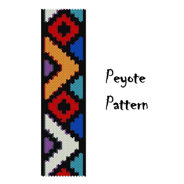 Ethnic Peyote Pattern, Indian Peyoted Bracelet, Seed Bead Pa - Inspire ...