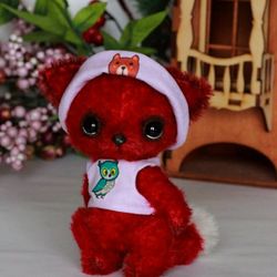 Fox Yonassi 11 cm fantasy creature toy, creation doll, animal doll, fantasy beast, furry art, furry doll, push toy