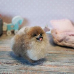 Pomeranian miniature figure