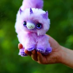 Fantasy Unicorn Yuggi 15 cm fantasy creature toy, creation doll, animal doll, fantasy beast, furry art, furry doll