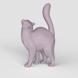 3D Model STL CNC Router file 3dprintable Cat Rubbing figure