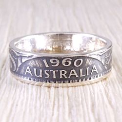 Silver Coin Ring (Australia) Florin