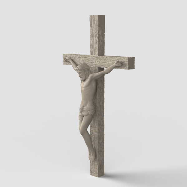 Right catholiccross stl cncmodel 3dprintmodel.jpg