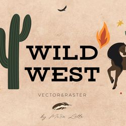 Wild West modern design set