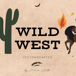 wild west modern design set