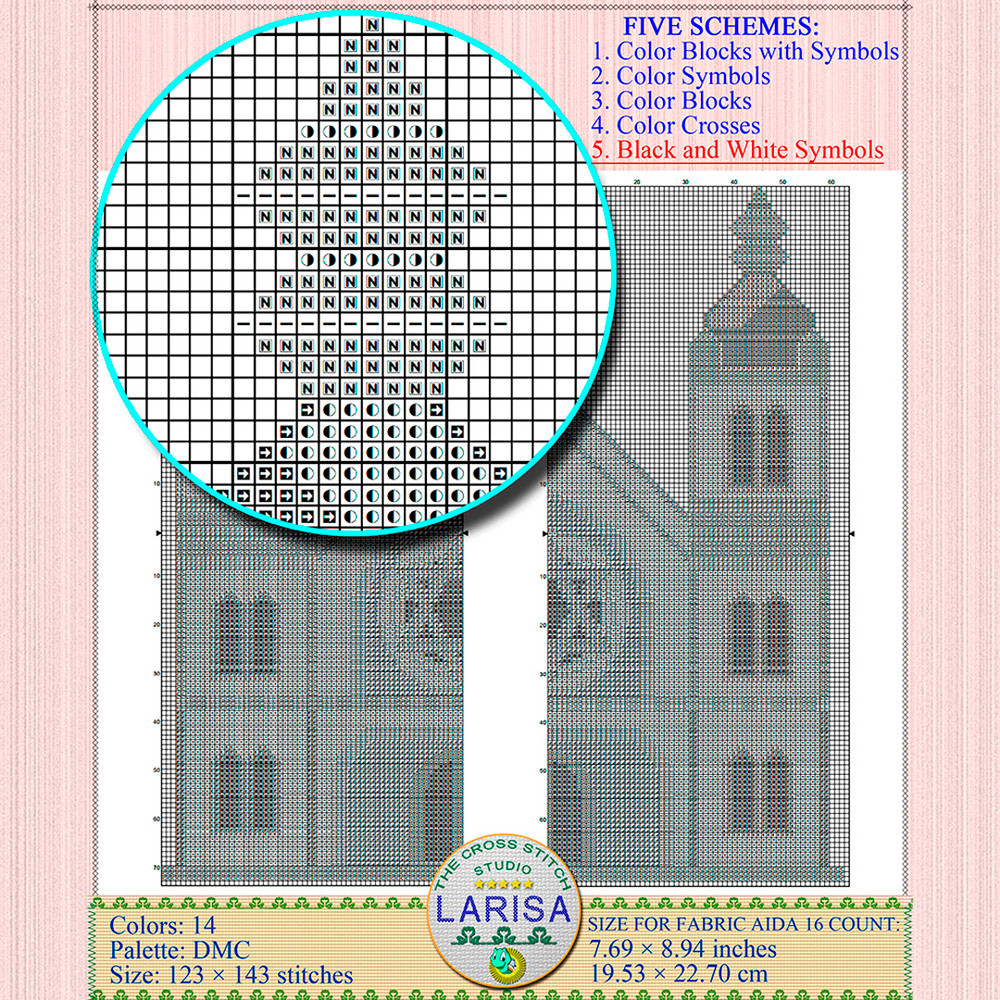 Jewish cross stitch pattern