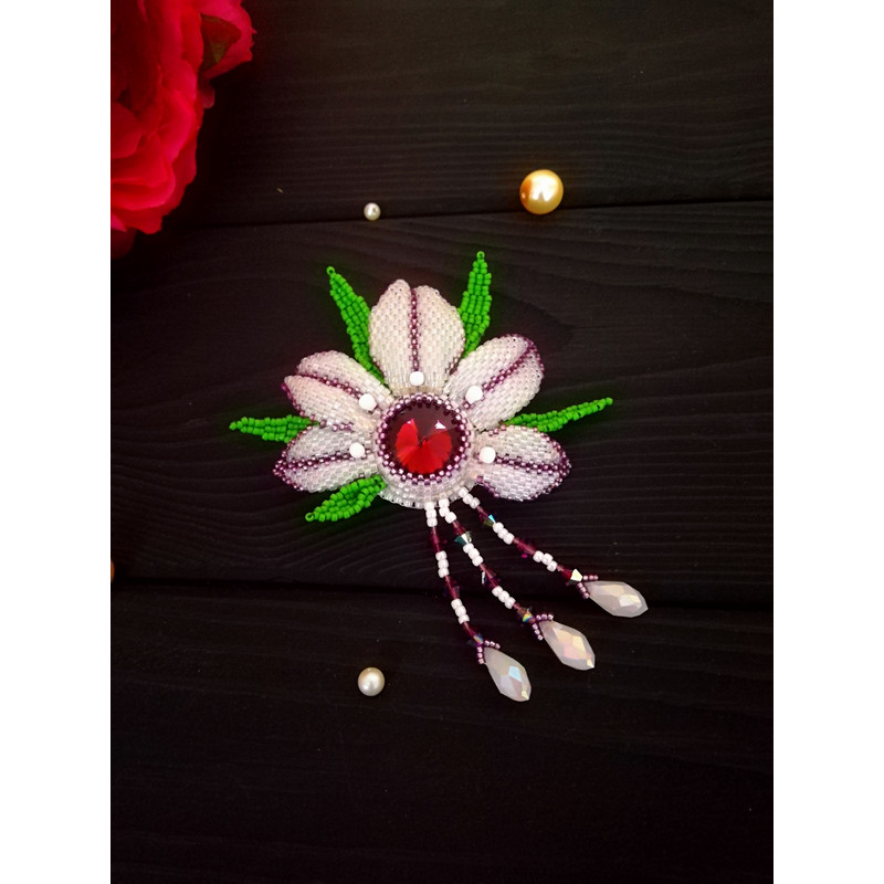 Beaded Brooch