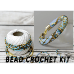 diy kit, diy jewelry kit, set of diy, kit crochet, jewelry making kit, bracelet diy gift, kit for girl, diy boho, crafts