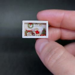 Micro room box, Christmas micro box, Micro Christmas box, Micro Dollhouse, Micro Diorama