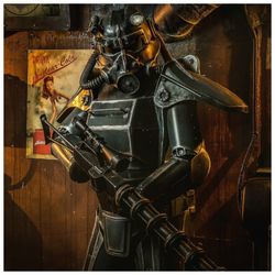 fallout cosplay - t45d - power armor - fallout 2 - inspired - full armour - helm - made to order - custom made -