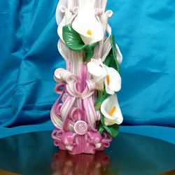 carved candle. gift for mom. wedding candle.