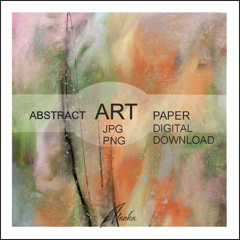 Art-Abstract-digital-paper-beige-painting