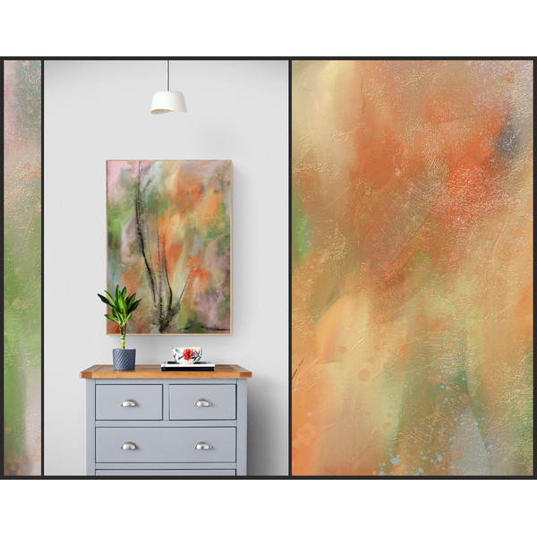 Painting-Abstraction-painting-spring-orange
