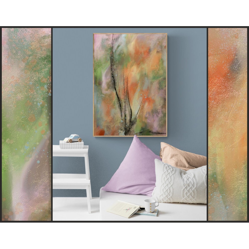 Painting-Abstraction-painting-green