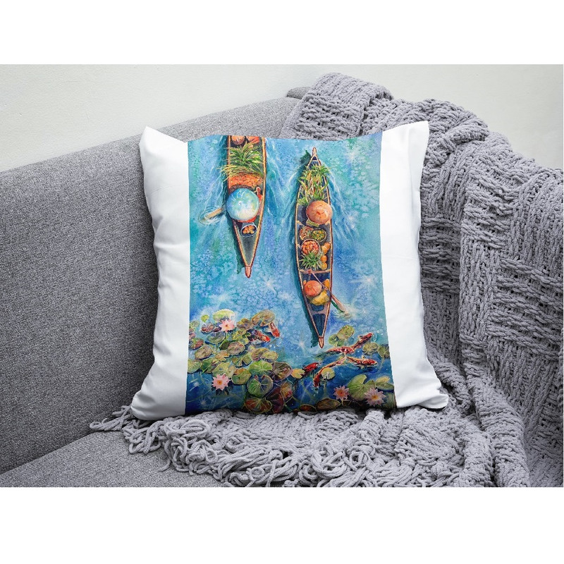 poster wall decor summer bright landscape Asian boats print 6.jpg
