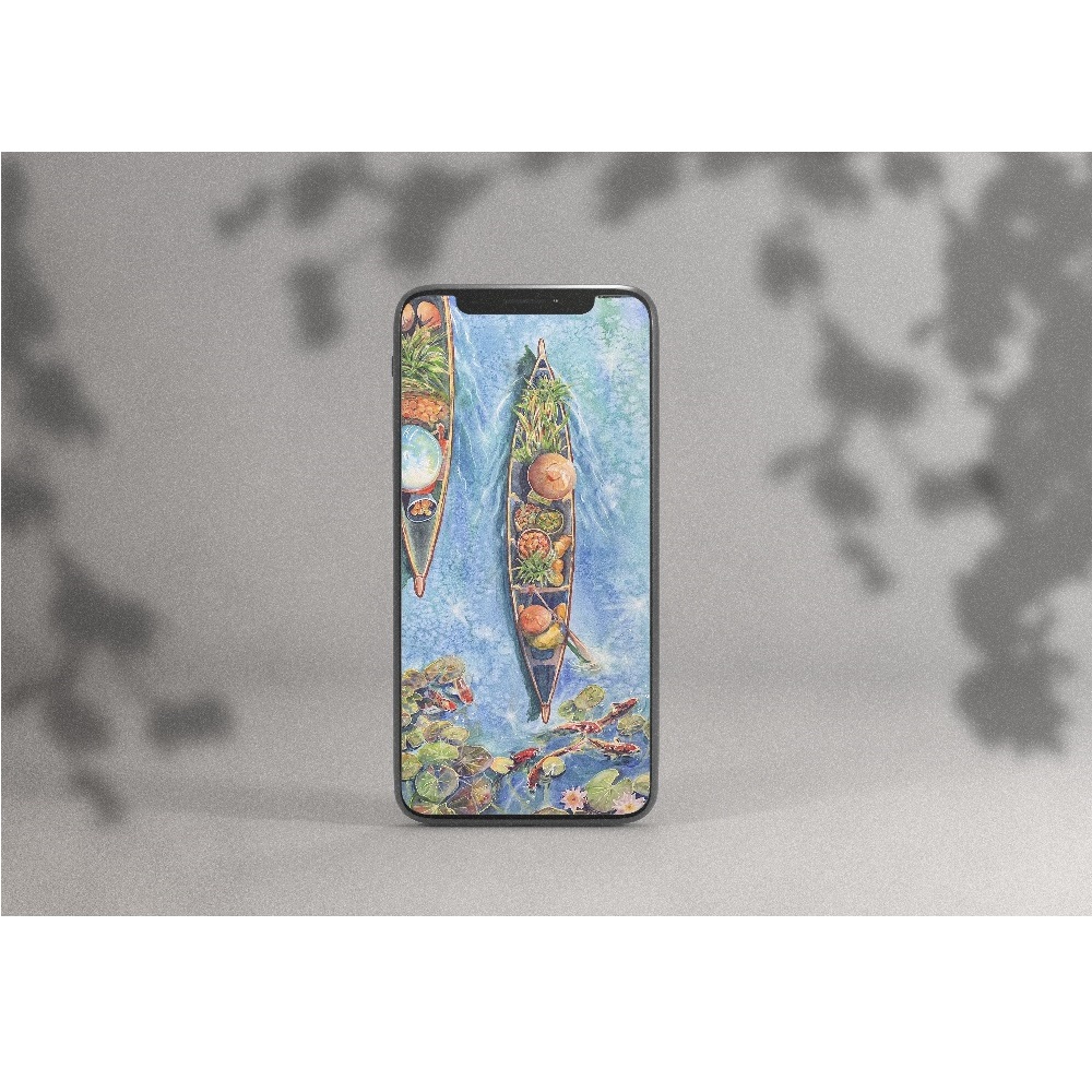 poster wall decor summer bright landscape Asian boats print 7.jpg