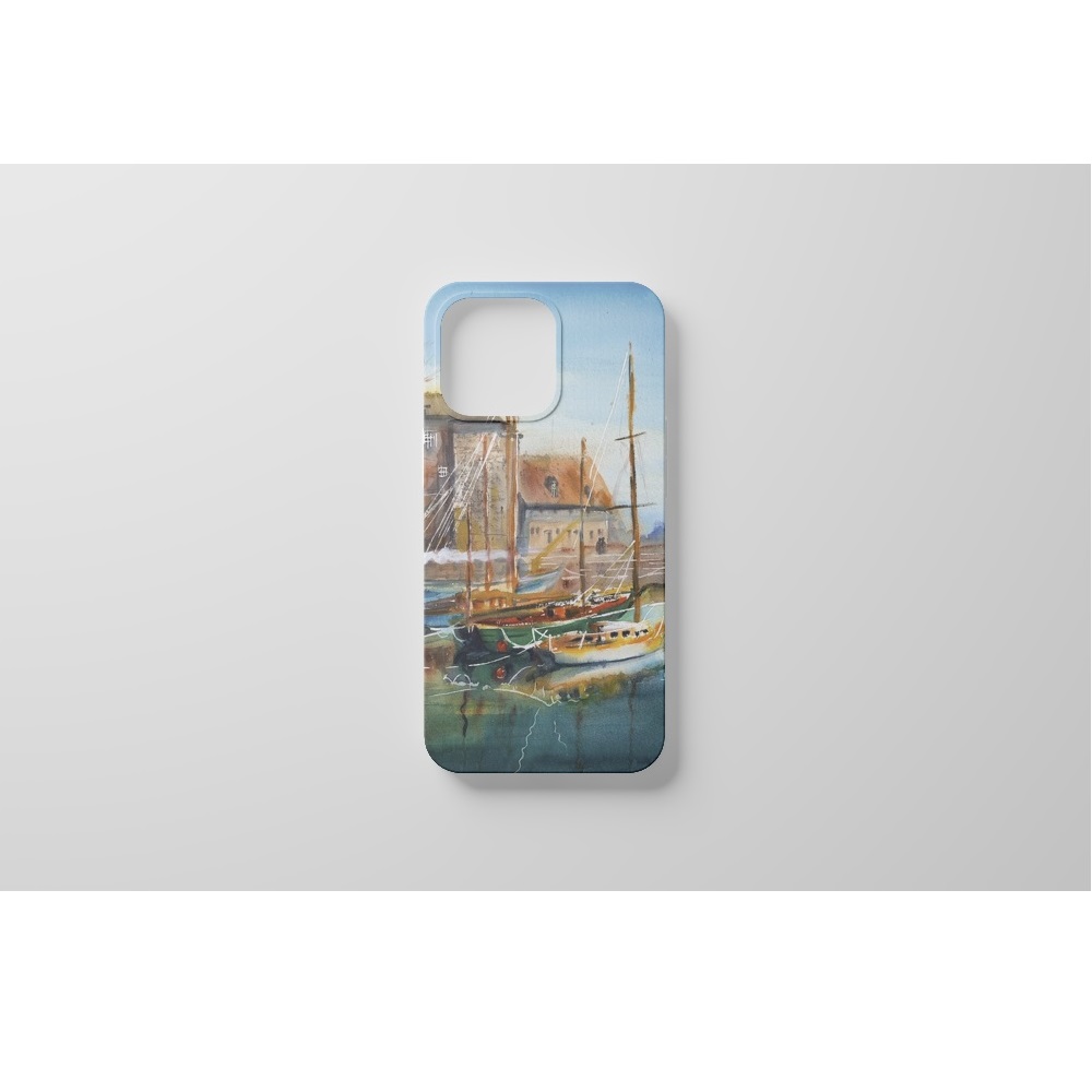 poster wall decor summer bright landscape boats in Honfler print 7.jpg