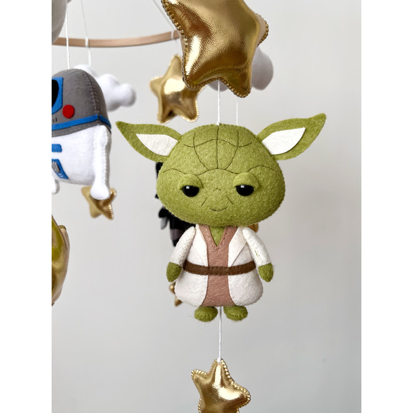 Yoda baby mobile