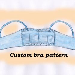 Custom bra pattern, Jane, Wireless bra pattern, Bra pattern all size, Bra pattern plus size, Bra pattern small size