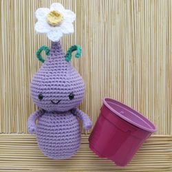 Crochet Pattern Flower Daffodil Bulb Doll. DIY Amigurumi Toy Crochet Pattern, PDF file digital download.