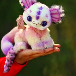 Dragon Lillian 23 cm fantasy creature toy, unicorn, elf, dragonborn, creation doll, animal doll, fantasy beast, furry