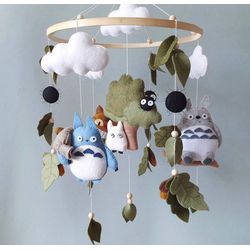 Totoro mobile Totoro nursery decor Baby mobile