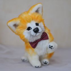 Akita inu Buddy. Made to order. Realistic toy Art doll
