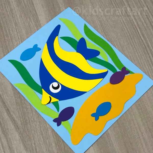 Tropical Fish Paper Printable Craft for Kids Under the Sea O | Inspire ...