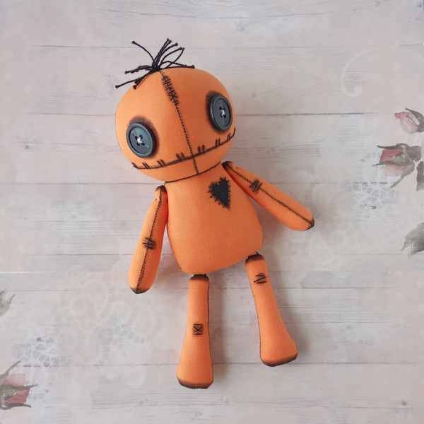 pumpkin-colored-doll-handmade