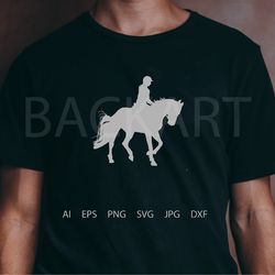 silhouette images girl on horse. svg file. print file. file for cricut.