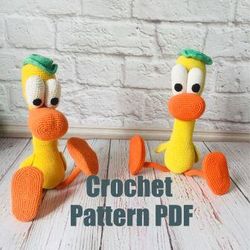 Crochet Pattern Pato Duck. PDF file