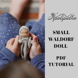 small waldorf doll pattern, tiny doll pattern, baby doll sewing pattern
