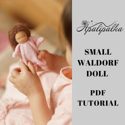 Small Waldorf doll pattern Tiny doll pattern